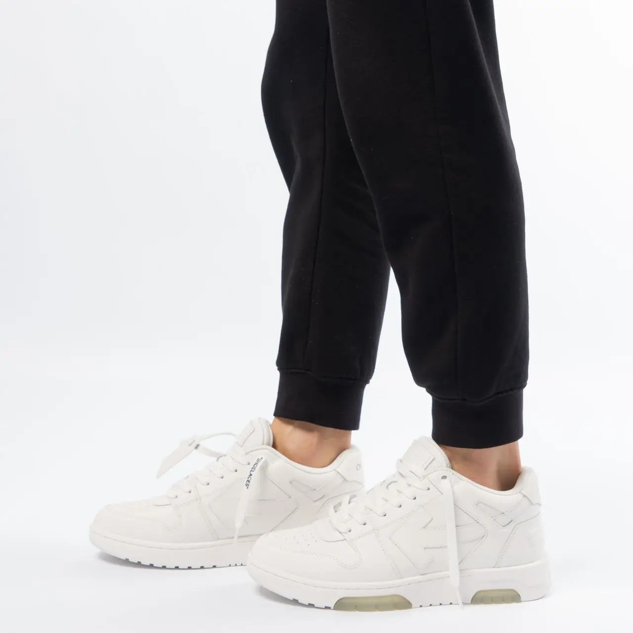 Off-White Out Of Office Sneakers All White with Brand Stamp Off-White Out Of Office Sneakers All White with Brand Stamp