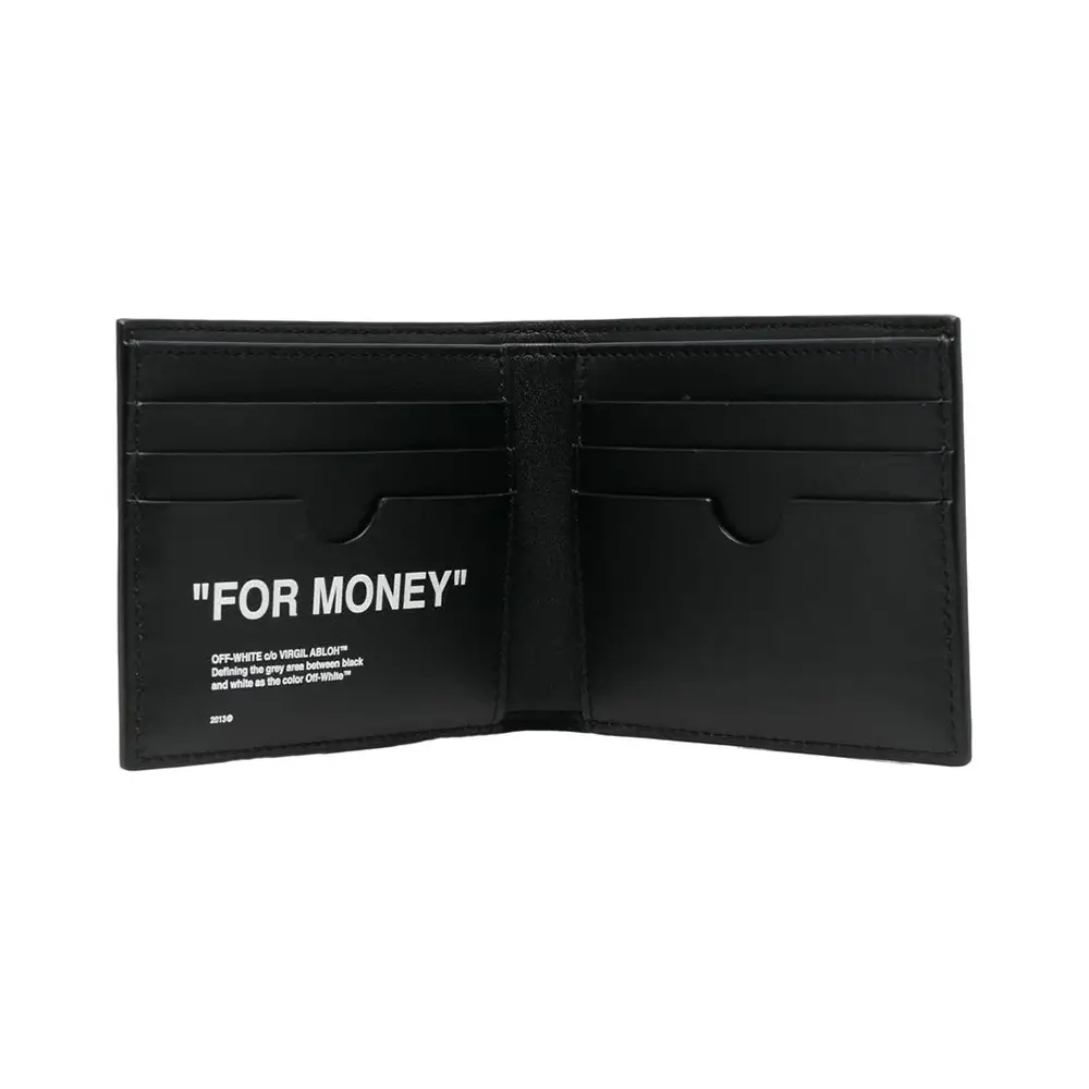 Off-White 'For Money' Bifold Wallet Black – voilà.id