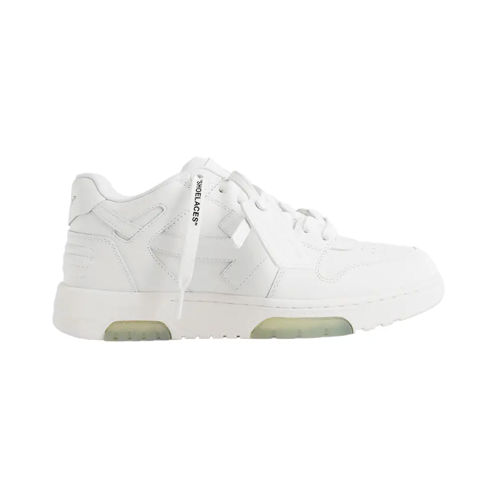 Off-White Out Of Office Sneakers All White with Brand Stamp Off-White Out Of Office Sneakers All White with Brand Stamp