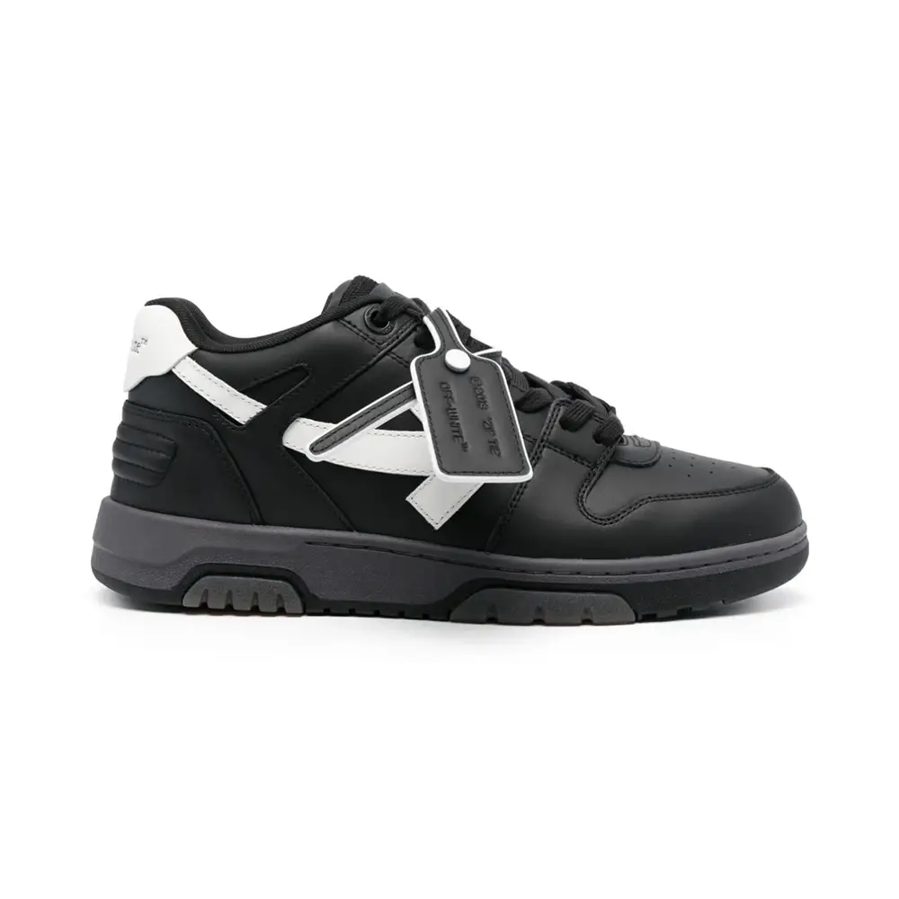 Off-White Out Of Office Sneakers Black White with Brand Off-White Out Of Office Sneakers Black White with Brand