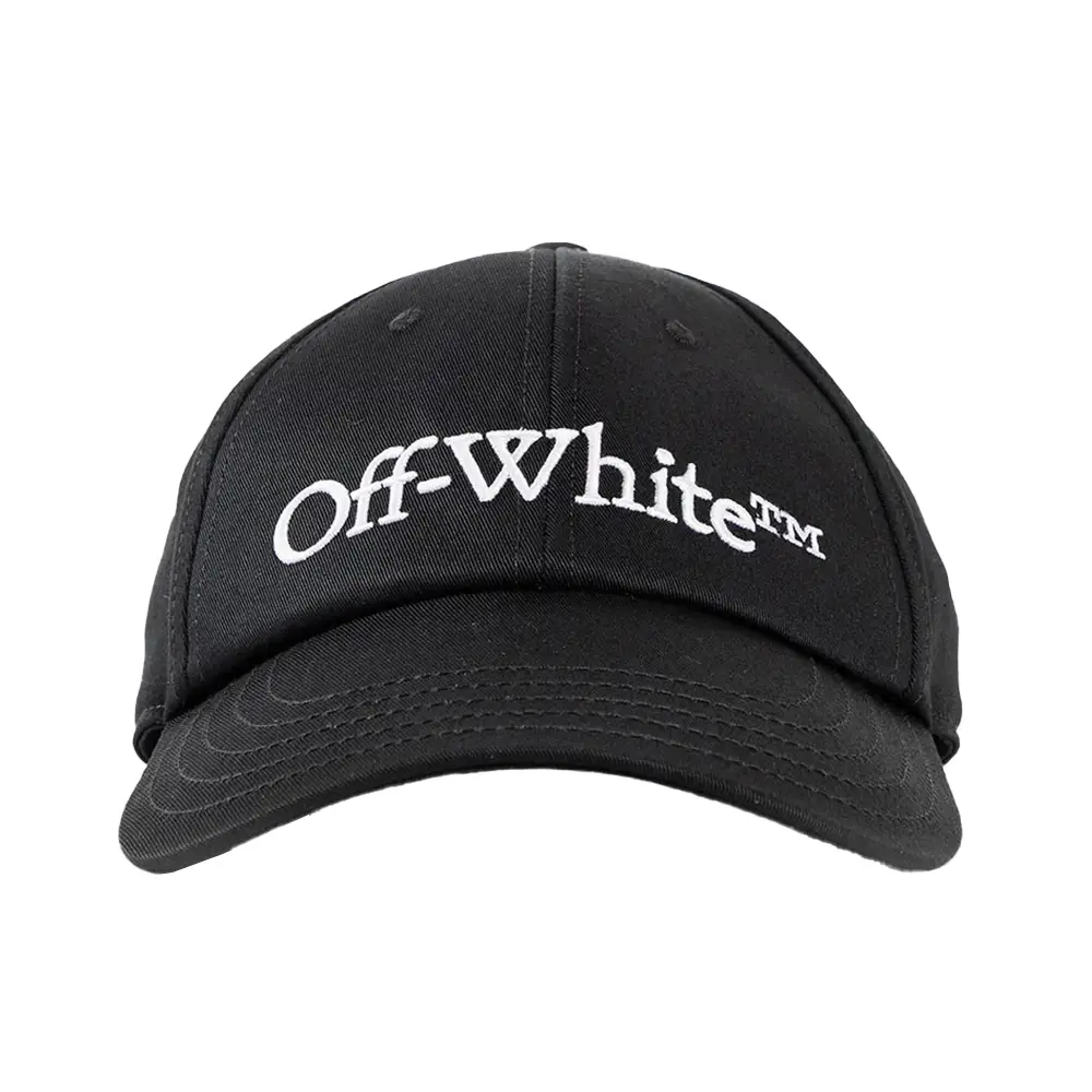 【送料&関税込】Off-White Black Cap With Logo Off-White Classic Logo Baseball Cap Hat Embroidered Black