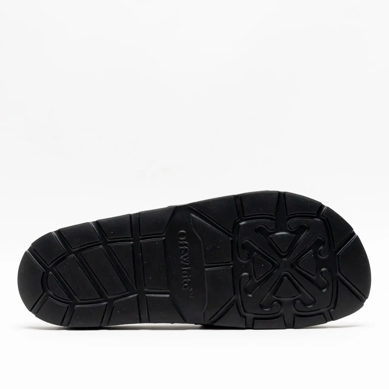 Off-White Bookish Logo Print Slide Black – voilà.id