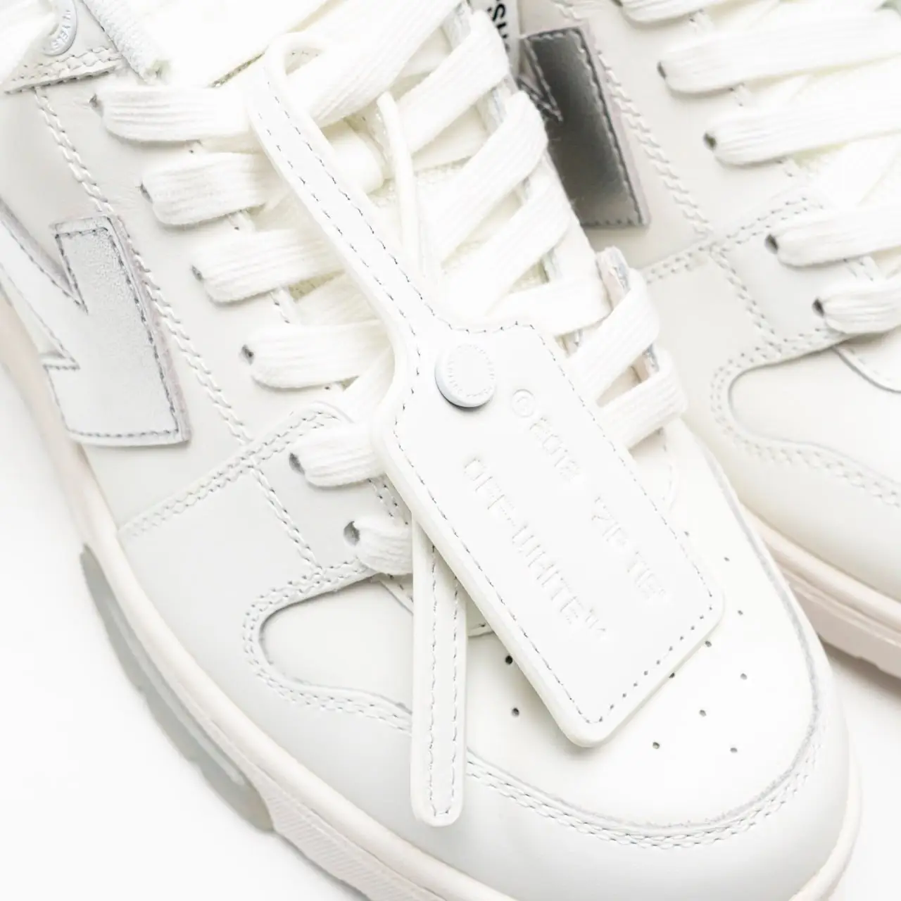 Off-White Out Of Office 'OOO' Sneakers White Silver with Off-White Out Of Office 'OOO' Sneakers White Silver with
