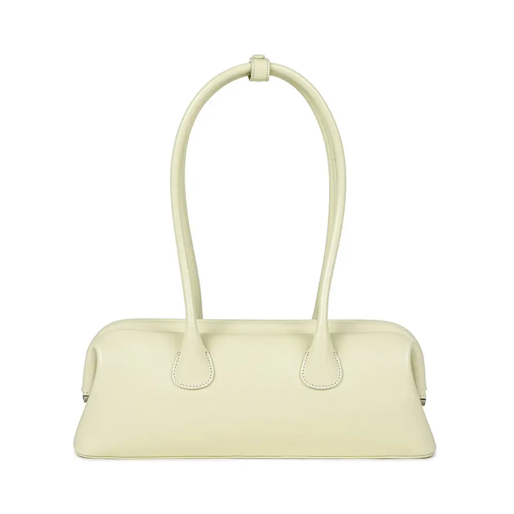 Osoi Boat Wide Shoulder Bag Leather Cream – voilà.id