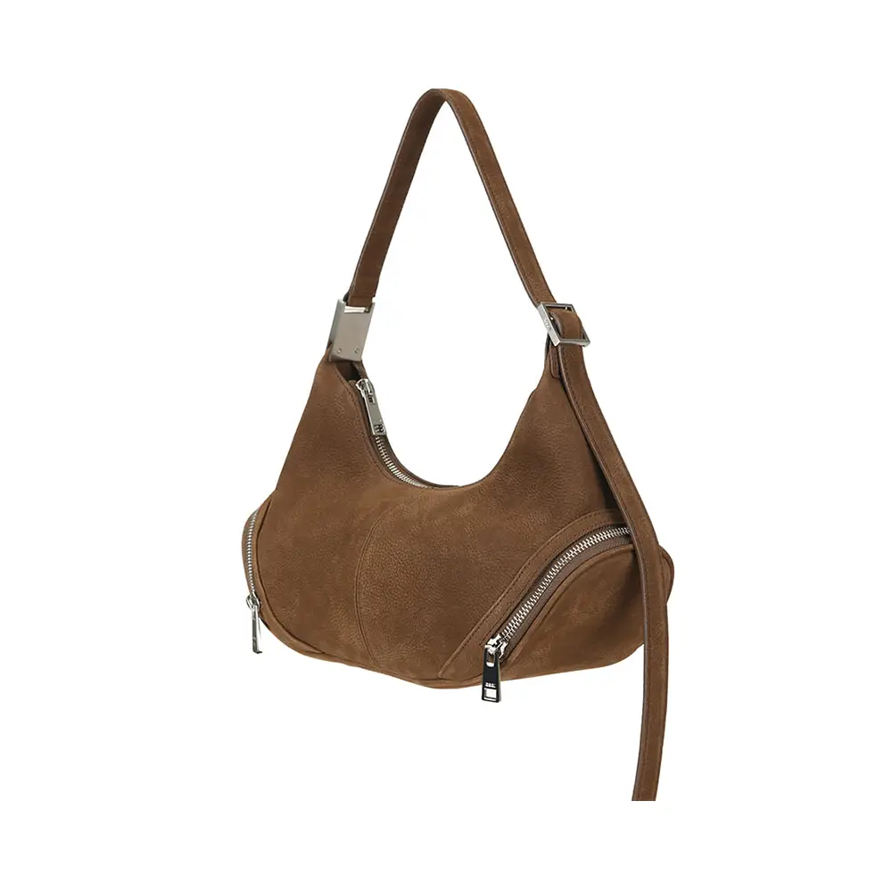 OSOI CARGO HOBO オソイ　ヌバックブラウン OSOI: Brown Cargo Bag | SSENSE