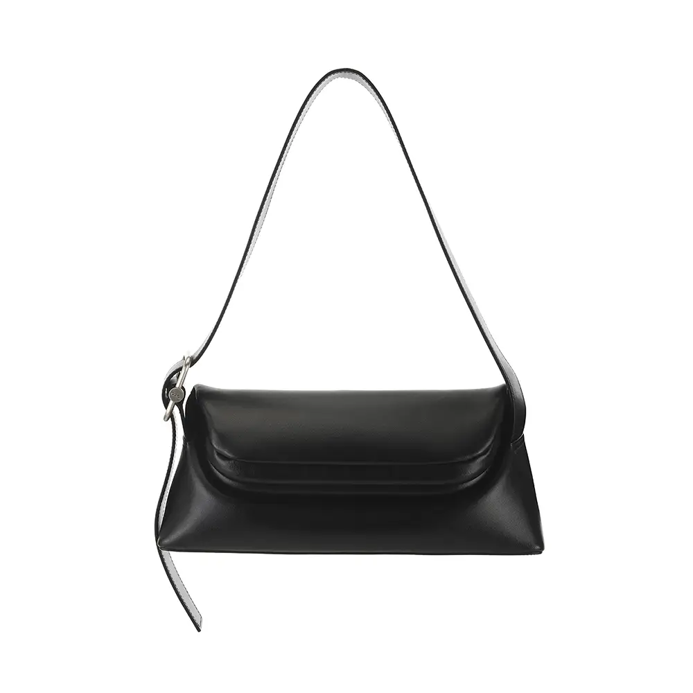 osoi folder brot 黒 Osoi Black Folder Leather Shoulder Bag