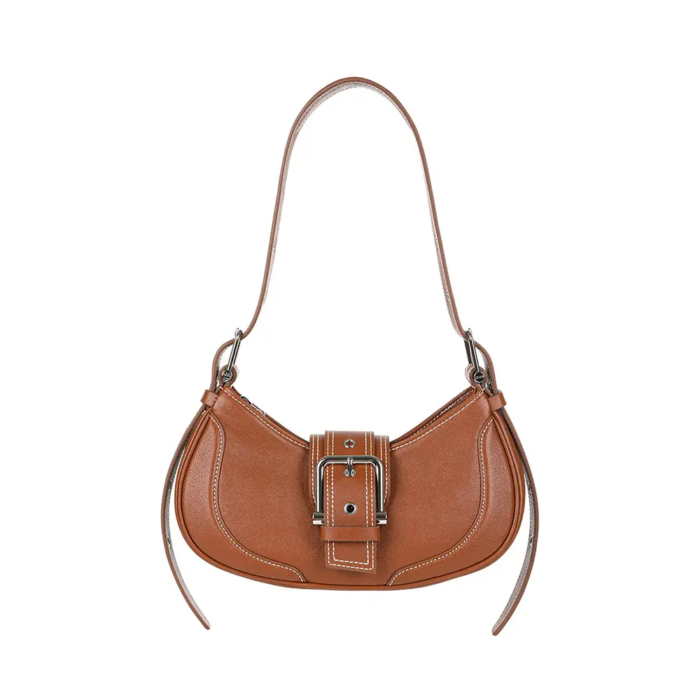 バッグ OSOI HOBO BROCLE VINTAGE BROWN Osoi Brocle Nubuck Leather Hobo Bag Brown – voilà.id