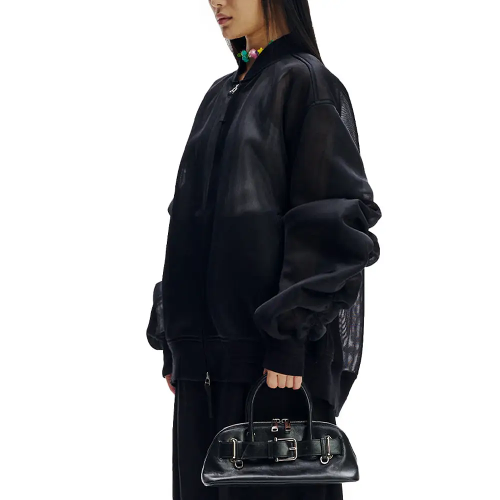 Osoi Zip Brocle Mini Handbag Leather Stone Black – voilà.id