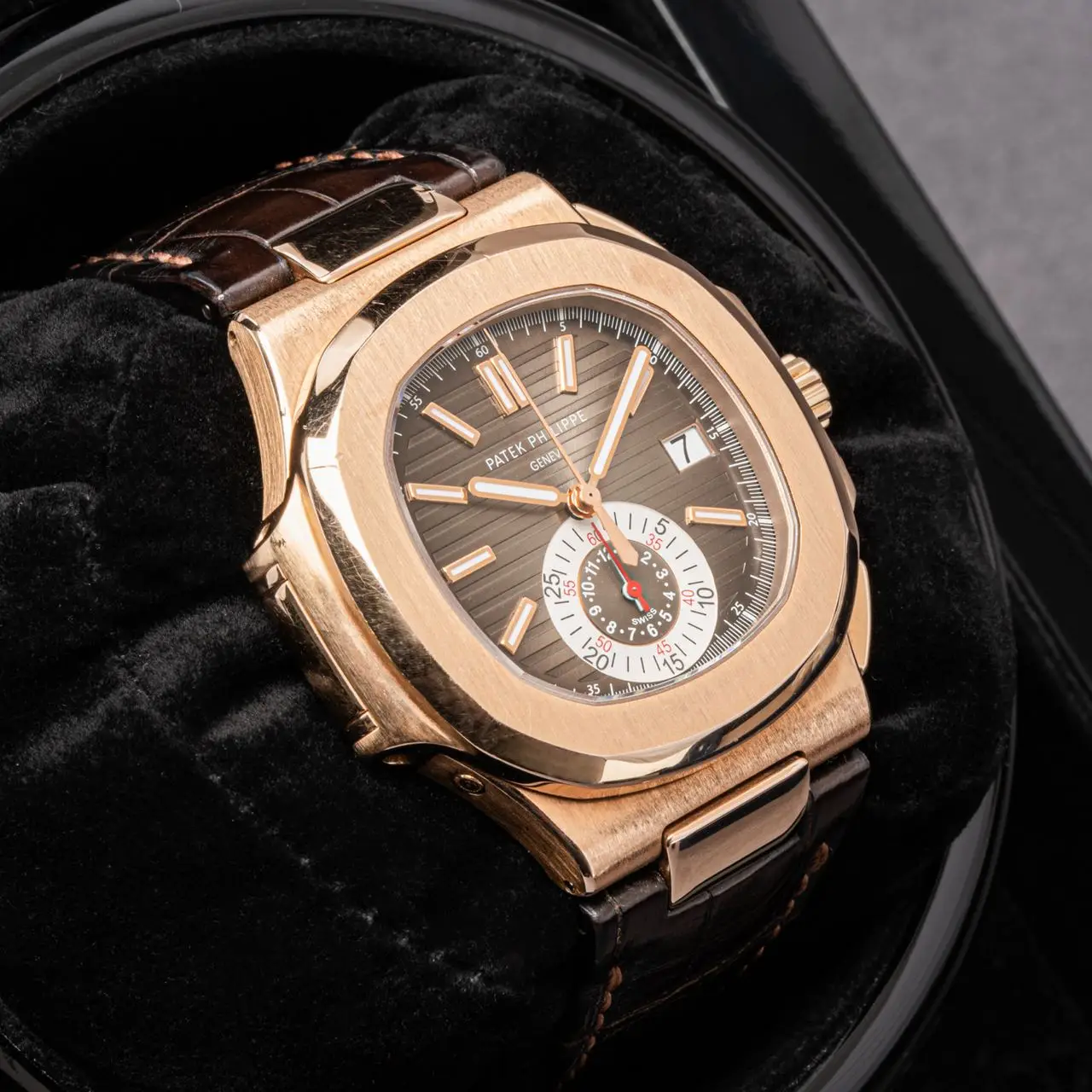 Patek 5980 leather strap best sale