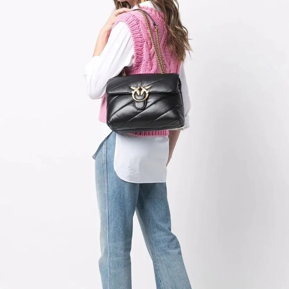 Pinko Giubbotto piumino Gateway 101596 A00N Nero Regular Fit