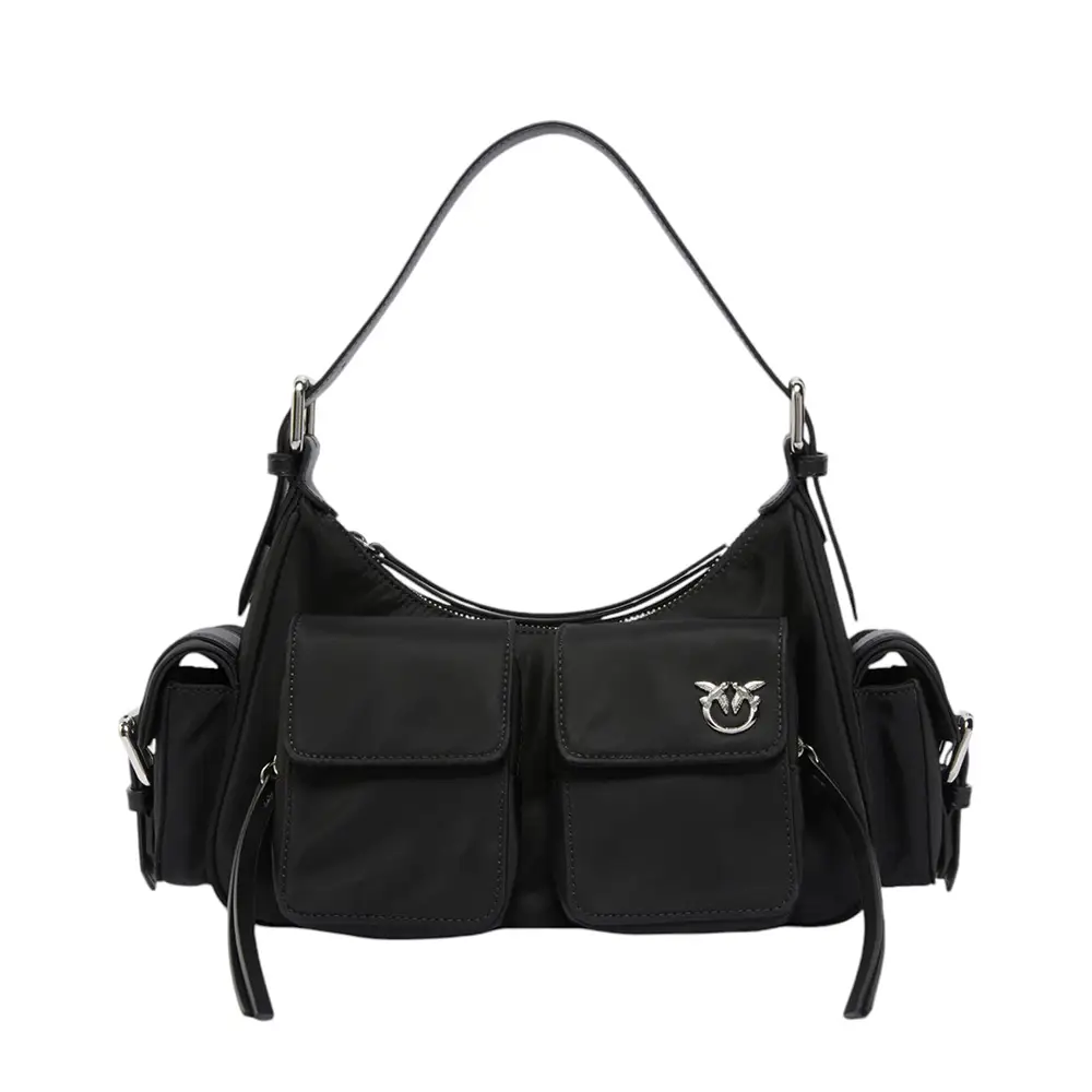 PINKO 102747A0F1X25Q 関税送料込 Pinko Love One Black Crossbody Bag 102739-A0F1-Z99Q