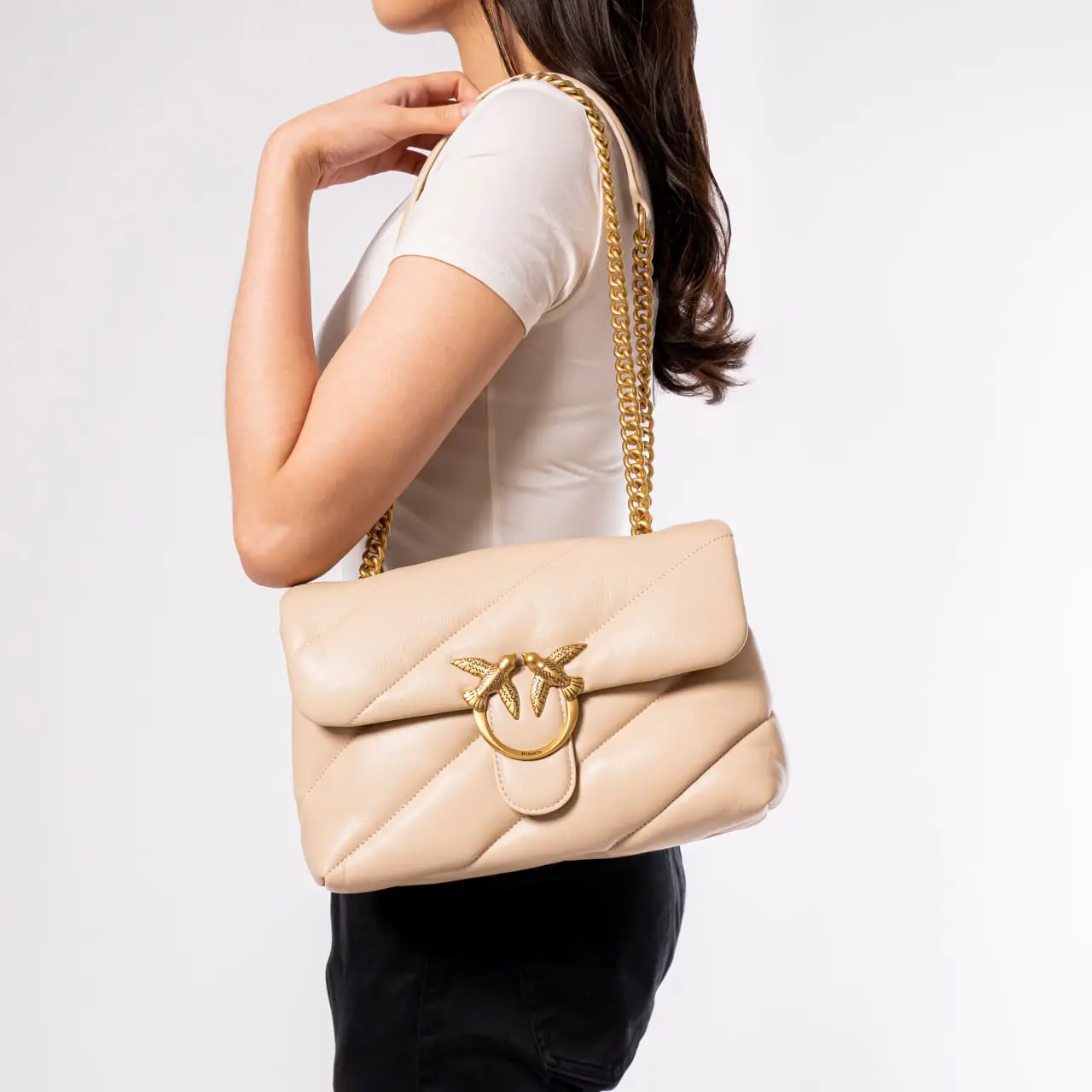 【関税込み】PINKO MINI LOVE BAG PUFF MAXI QUILT Baby Love Bag Puff Maxi Quilt PINKO → Shop Online