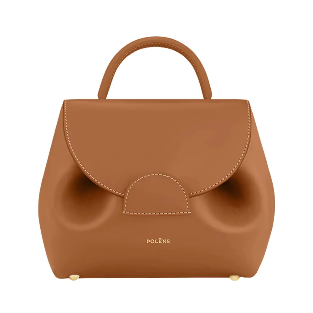 Polene Numero Uno Nano Crossbody Bag Calfskin Leather Black