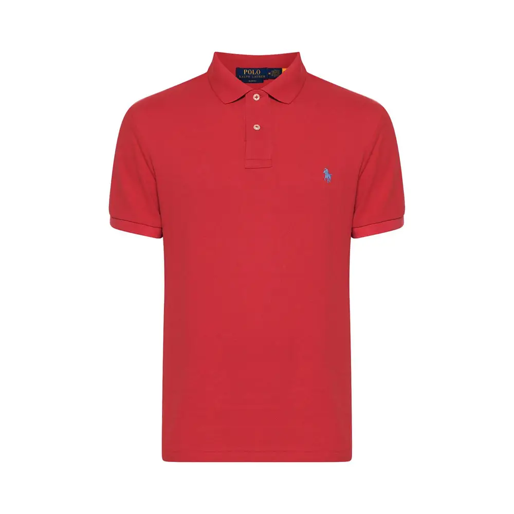 Polo Ralph Lauren Pique Polo Shirt Slim Fit Red – voilà.id