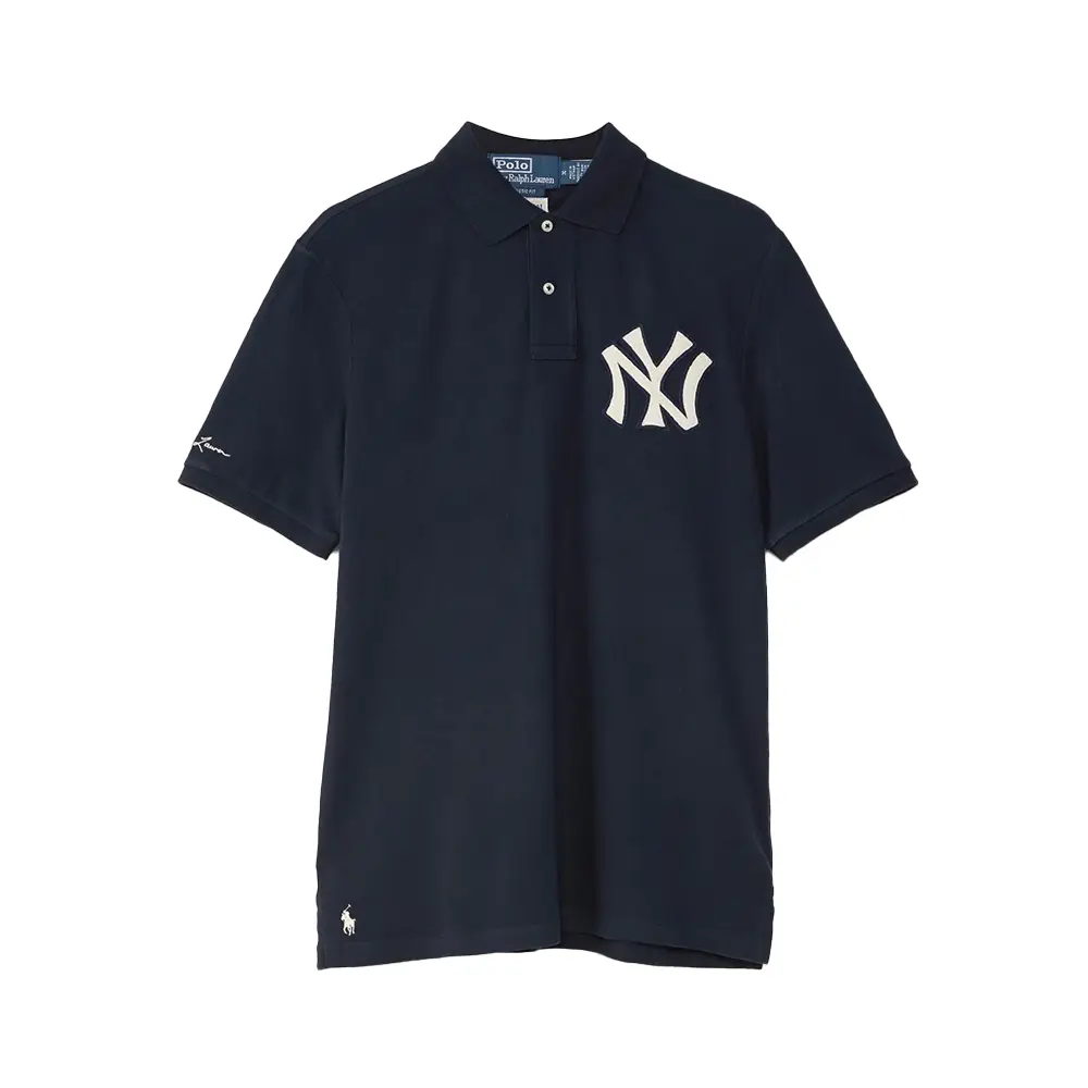 売れ筋商品|||ラルフローレン カットソー トップス レディース Unisex Yankees Polo Shirt Aviator Navy Yankees Polo Shirt | Aviator Navy – Capsule NYC
