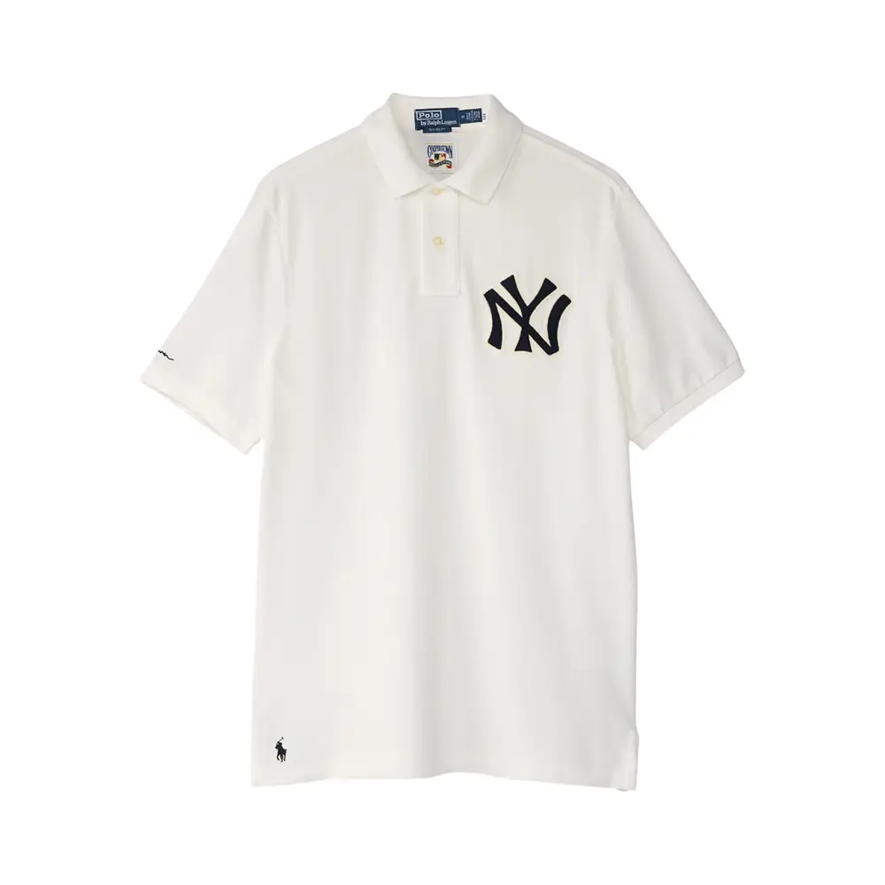 売れ筋商品|||ラルフローレン カットソー トップス レディース Unisex Yankees Polo Shirt Aviator Navy Polo Ralph Lauren NY Yankees Cotton Polo Shirt Aviator Navy