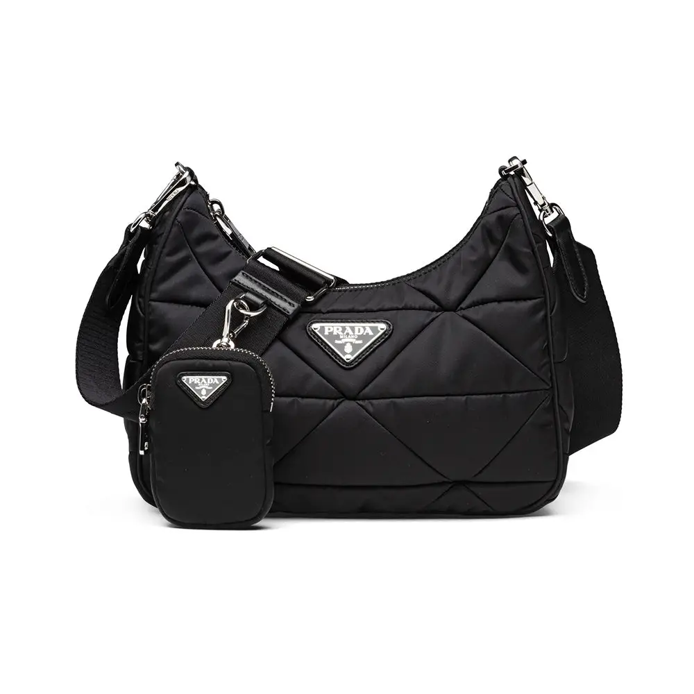 Prada nylon hobo bag online