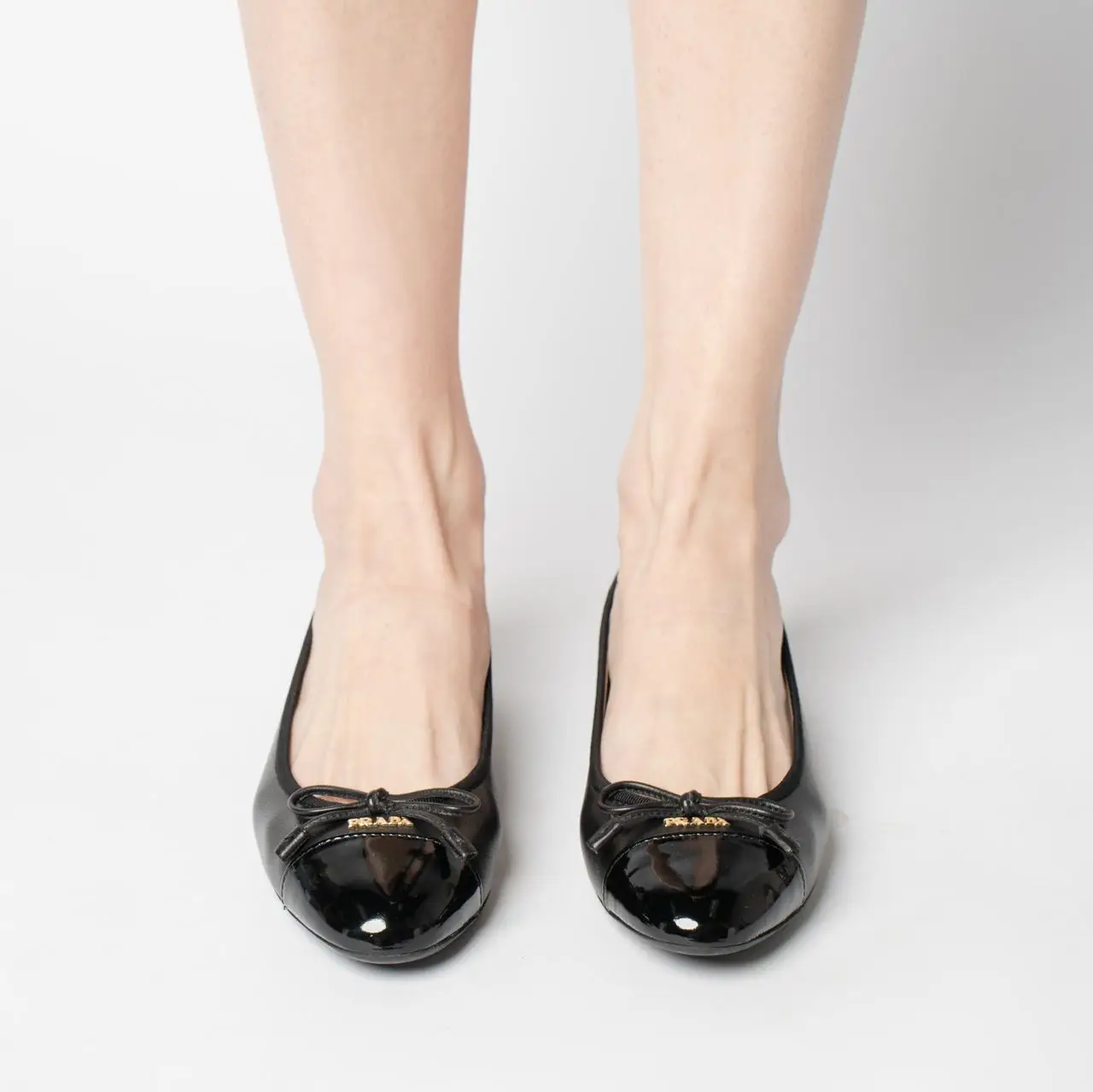 Prada ballerina flats clearance