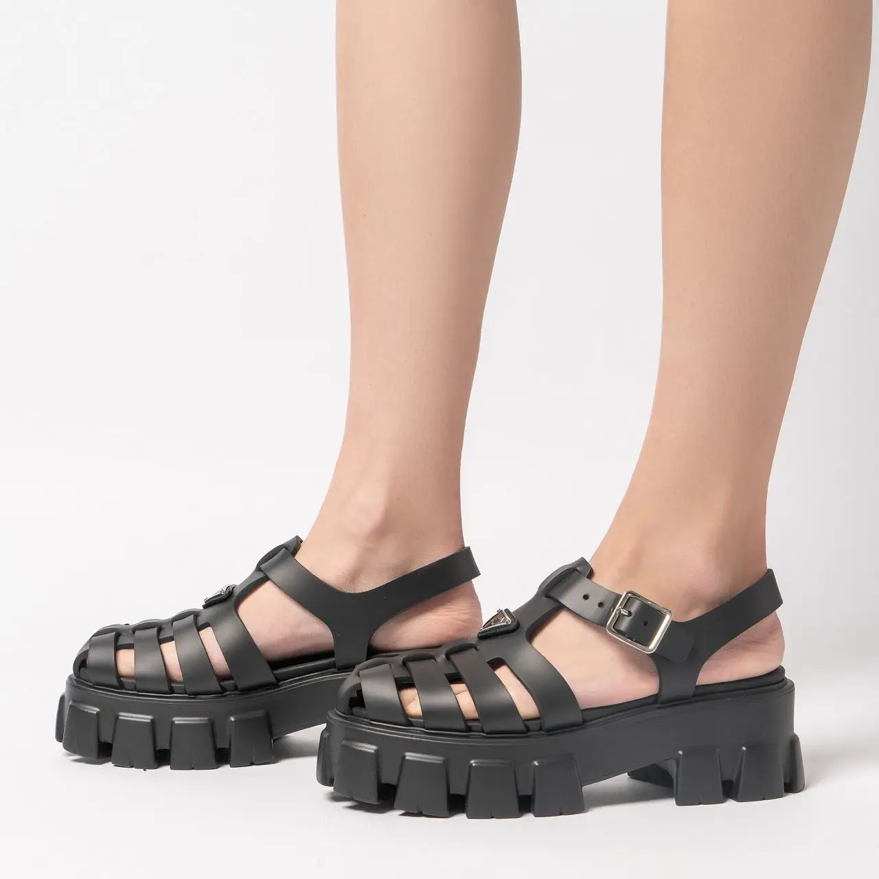 PRADA新作【1X853M_3LKK FOAM RUBBER SANDALS】 PRADA Foam rubber sandals 1X853M_3LKK_F0002_F_055 – BORDER-GARA