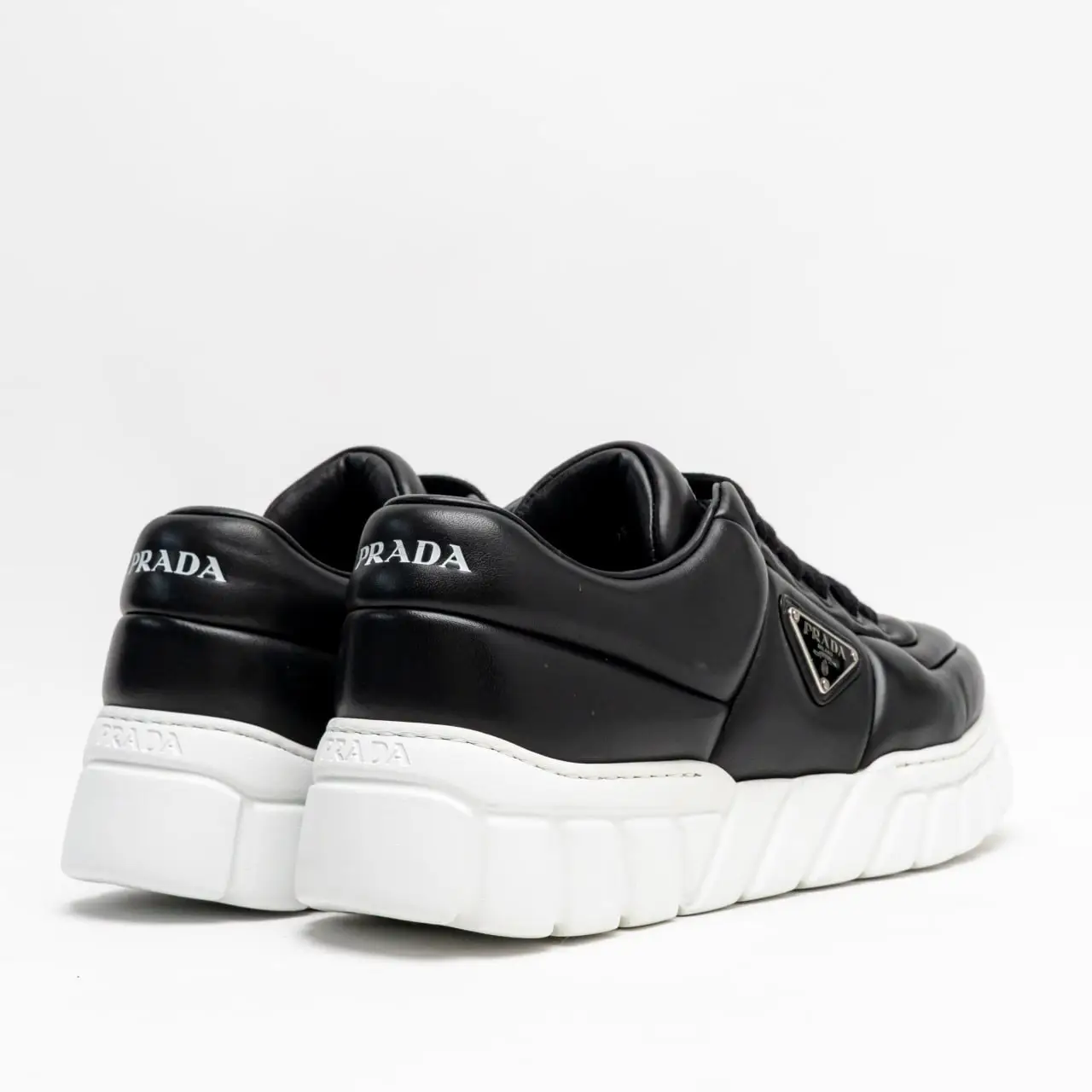 ★PRADA★Padded Nappa Leather Sneakers Black★ WMNS) PRADA Padded Nappa Leather Sneakers 'Black