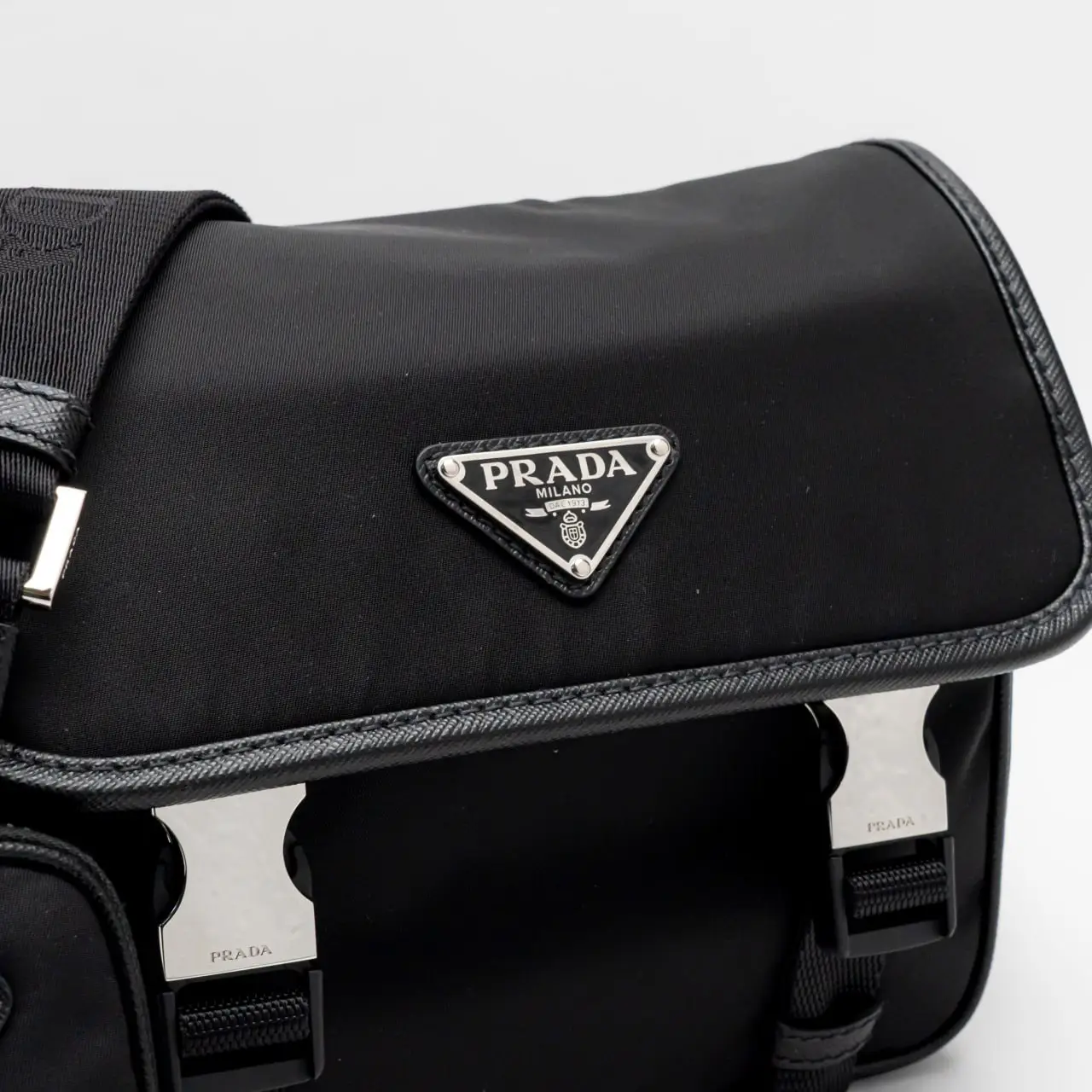 Prada Re-Nylon and Saffiano Leather with Removable Pouch Prada Re-Nylon and Saffiano Leather with Removable Pouch