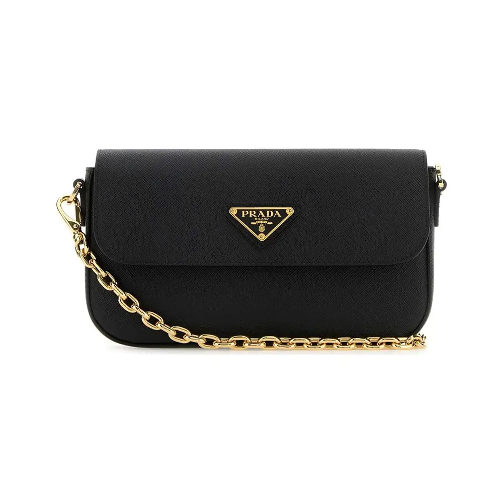 関税・送料込 PRADA Saffiano nylon pouch crossbody バッグ Prada Re-Nylon and Saffiano Leather Pouch | Saks Fifth Avenue