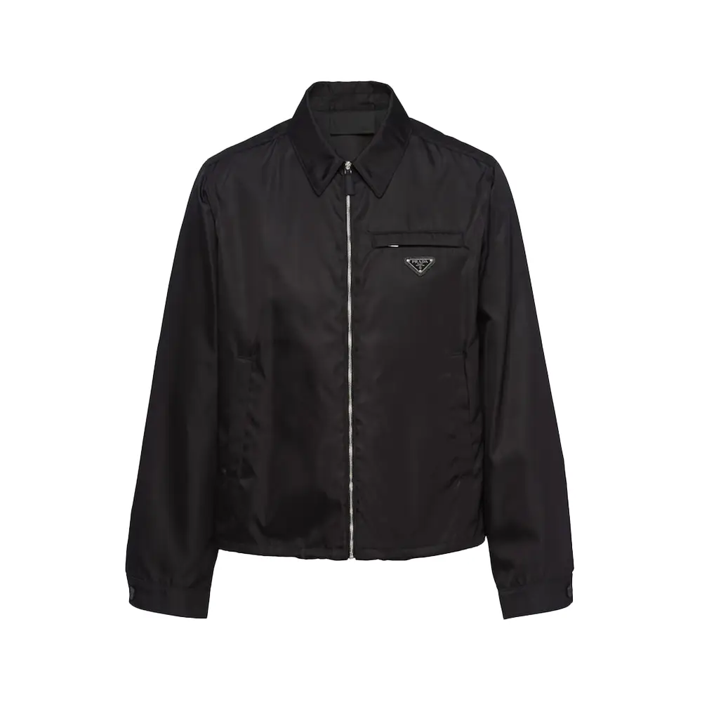 Prada Enamel Logo Nylon Jacket Black – voilà.id