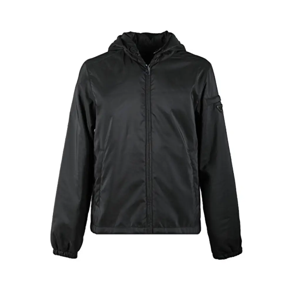 Prada Enamel Logo Nylon Jacket Black – voilà.id