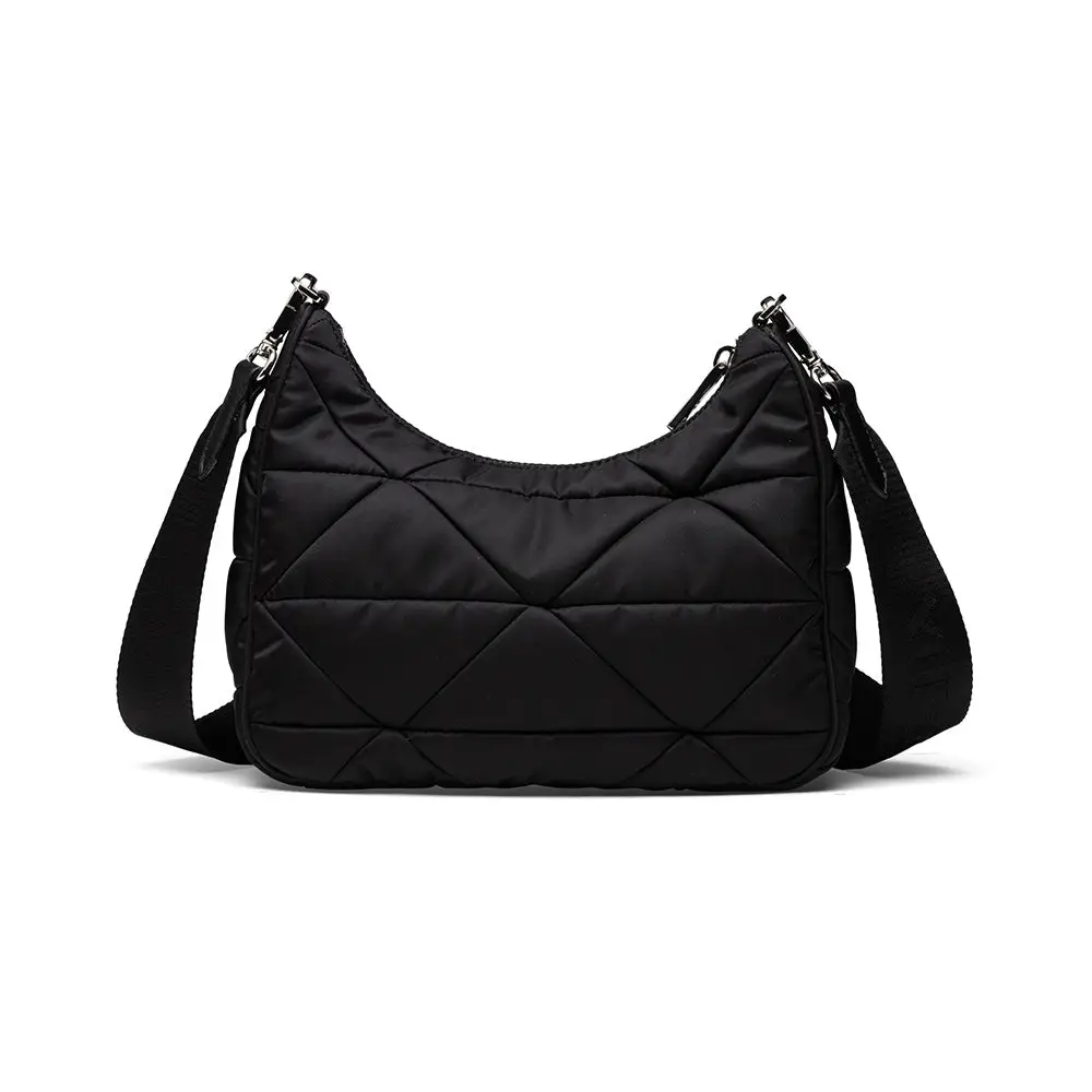 ★TOUT Y EST★ Vector nylon hobo bag black REBA4EY31BK Prada - Tessuto Nylon Logo Large Hobo Bag Nero | www