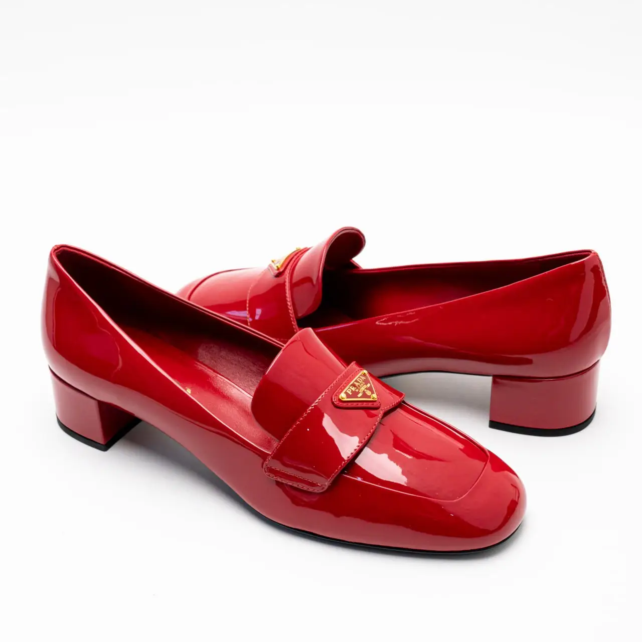 靴 99AW PRADA square toe leather mules red 靴 99AW PRADA square toe leather mules red Vintage Prada
