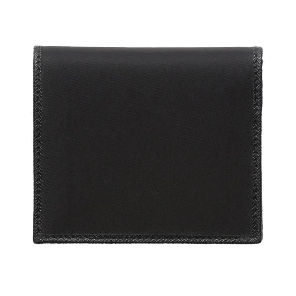 Prada Re-Nylon Triangle Logo Wallet Black – voilà.id