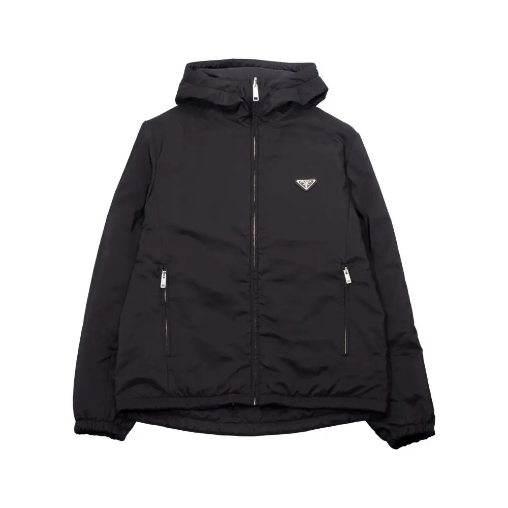 Prada Triangle Logo Reversible Jacket Black – voilà.id