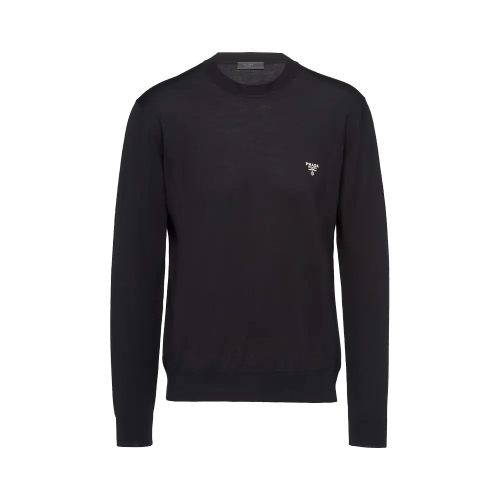 Prada Prada ICONIC FW 1999 RUNWAY SWEATER leather elbow EU42