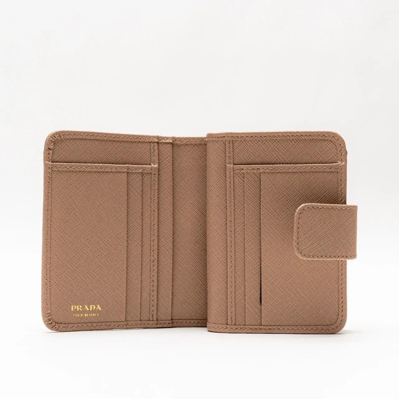 ★PRADA★ [Prada] SS25 Wallet 1ML018QHH Black Small Saffiano Leather Wallet | PRADA