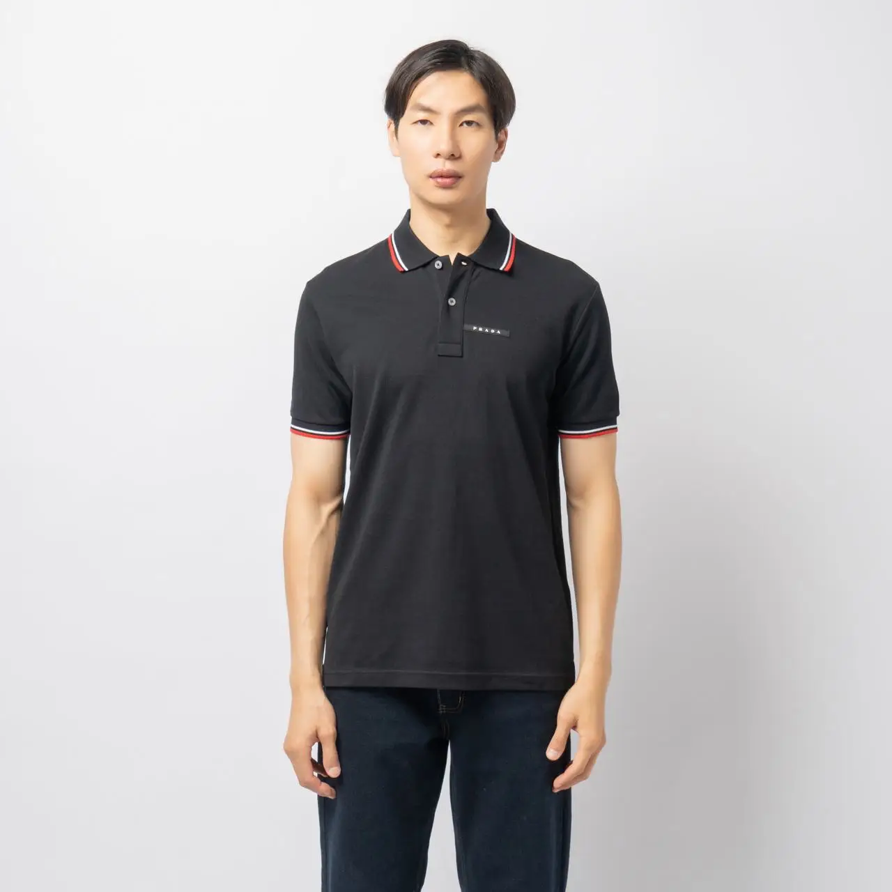Tシャツ・カットソー PRADA Embroidered Piquet Polo Shirt Prada Embroidered piquet polo shirt | The Fashion Square