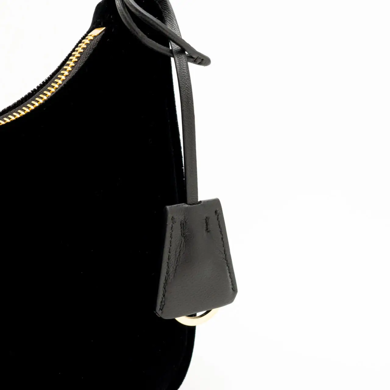 Prada Re-Edition Velvet With Chain Mini Shoulder Bag Black