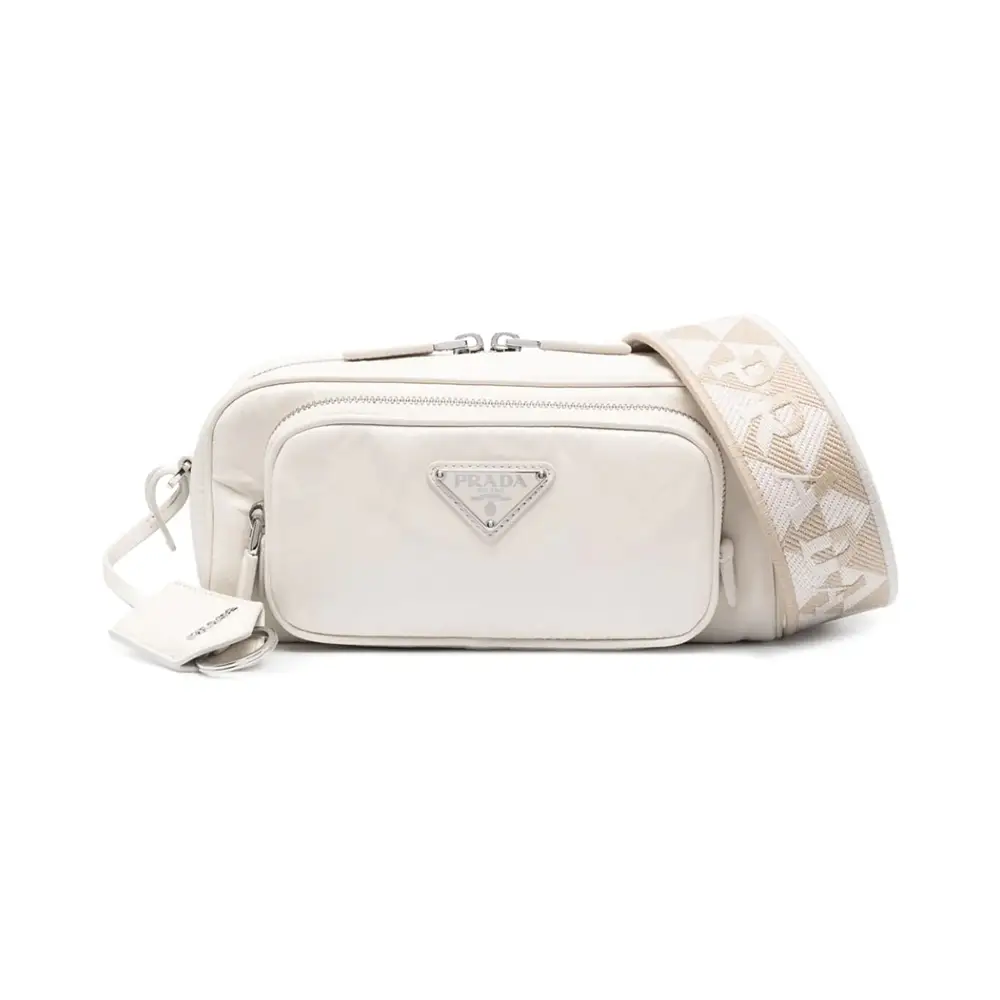Prada Nappa Antique Leather Multi-Pocket Crossbody Bag with