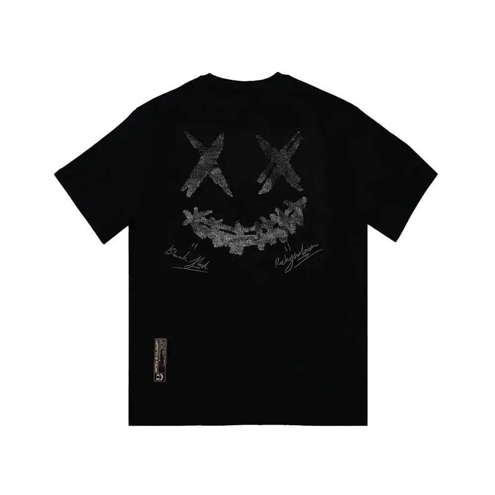 BLACKBLONDのBBD Shadow Smile Ripped Pigment T-Shirt 全2色 BLACKBLONDのBBD Shadow Smile Ripped Pigment T-Shirt 全2色