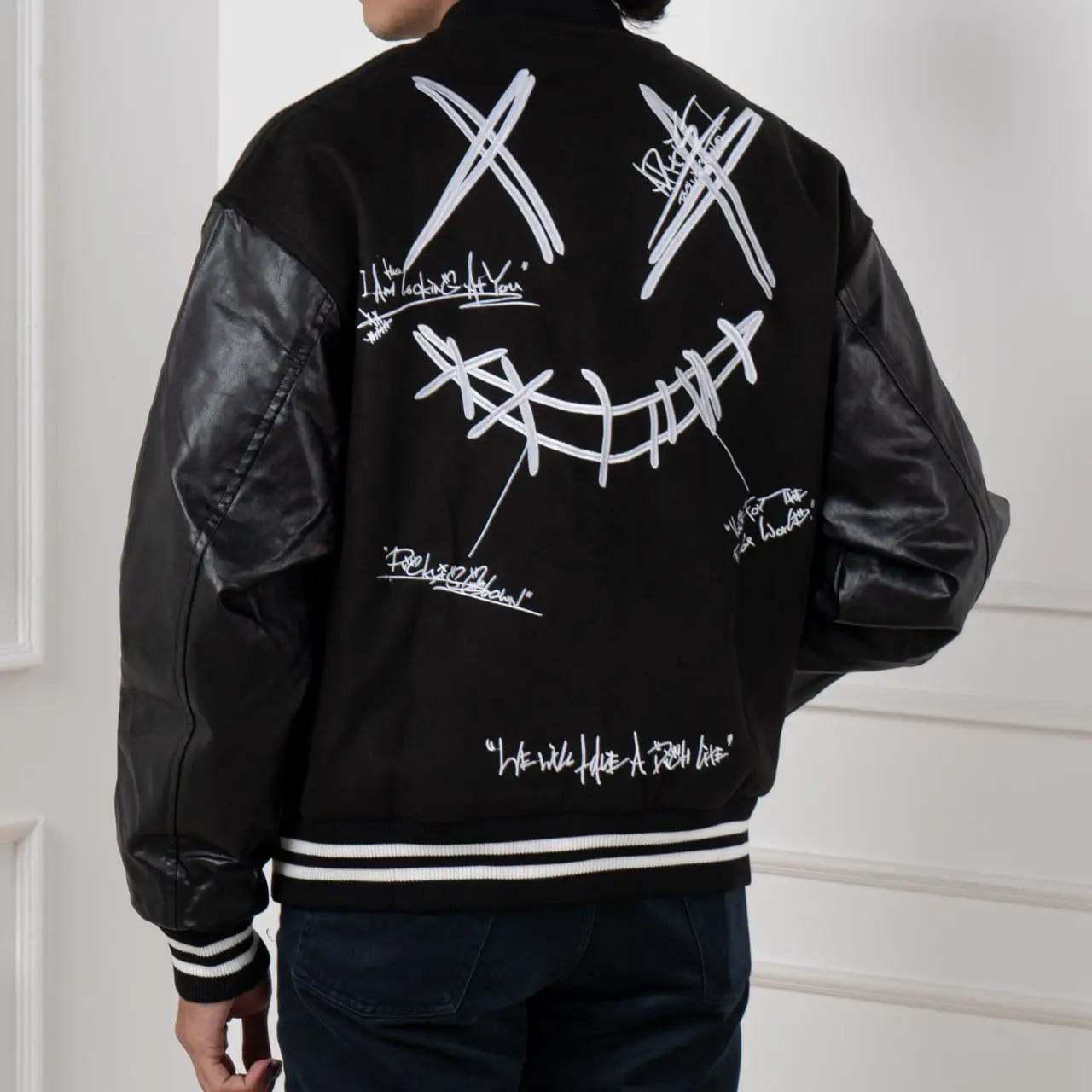 新品 over ribbon jacket Balenciaga FW23 Deconstructed Zip Up Jacket 'Black Soft