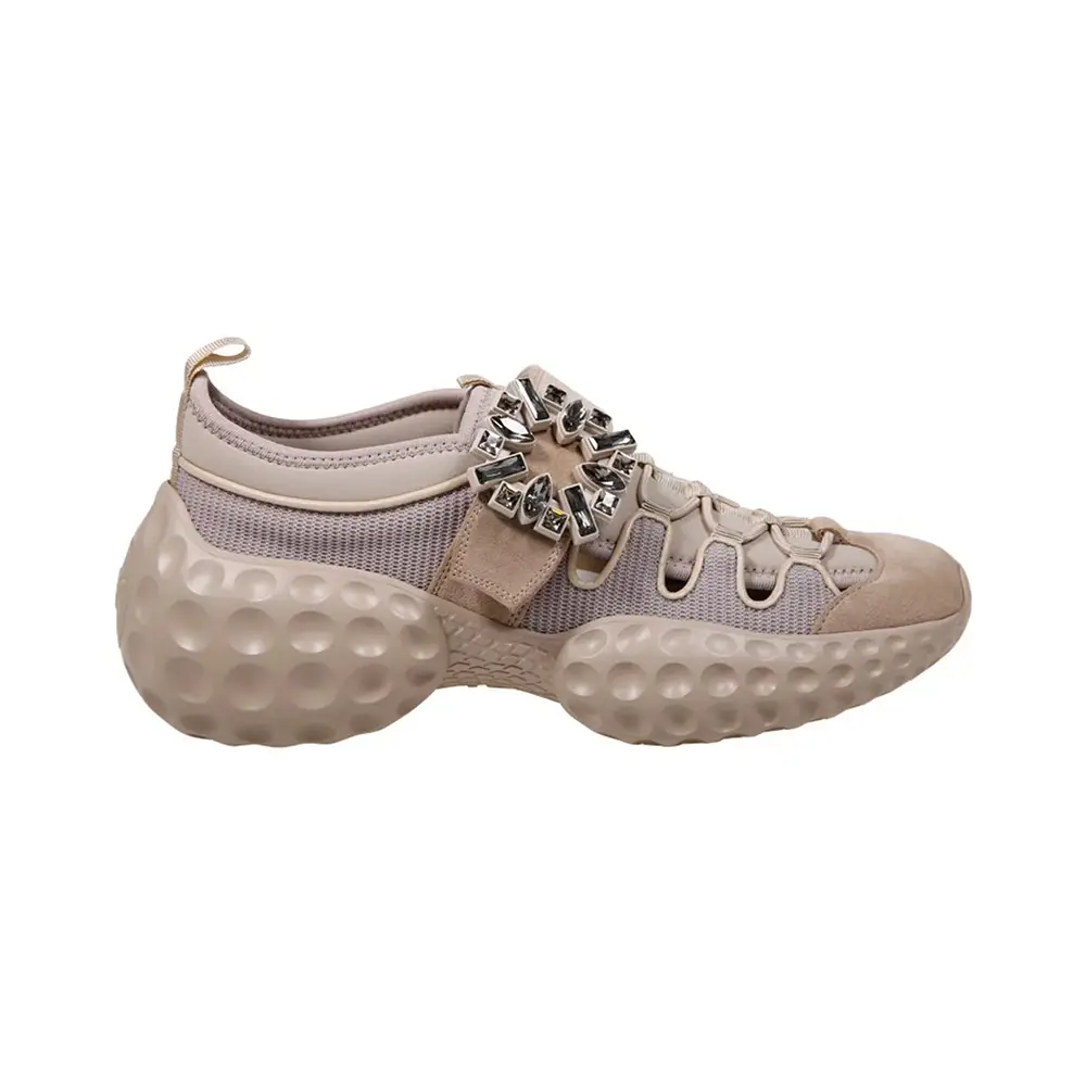 ＊Roger Vivier＊Beige Viv Run Strass Buckle スニーカー Roger Vivier Viv Run Strass Buckle Sneakers | Saks Fifth Avenue