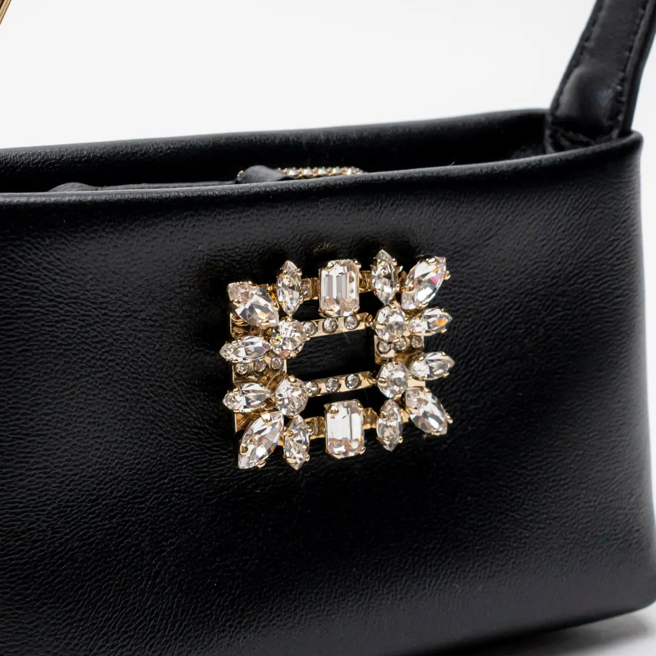 Roger Vivier RV Nightlily Charm Nappa Leather Micro Bag