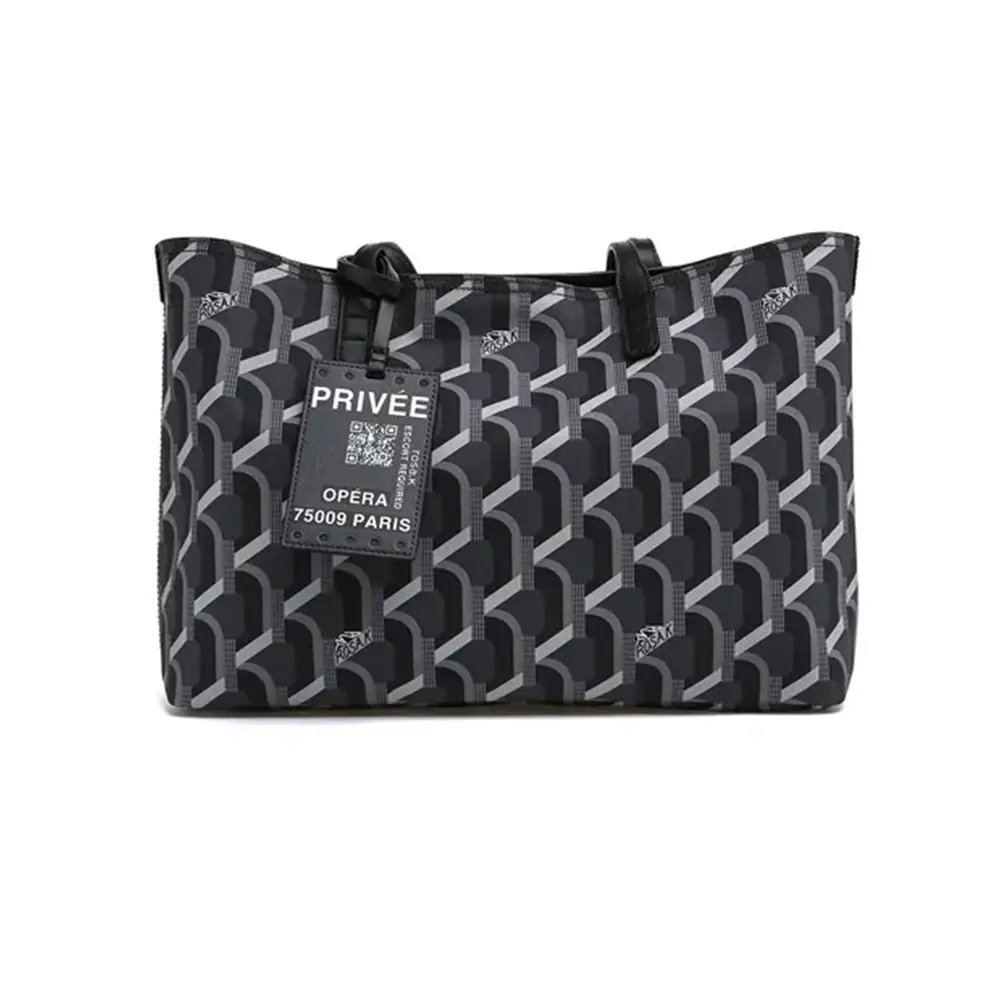 ROSA.K Cabas Monogram Shopper Bag Black – voilà.id