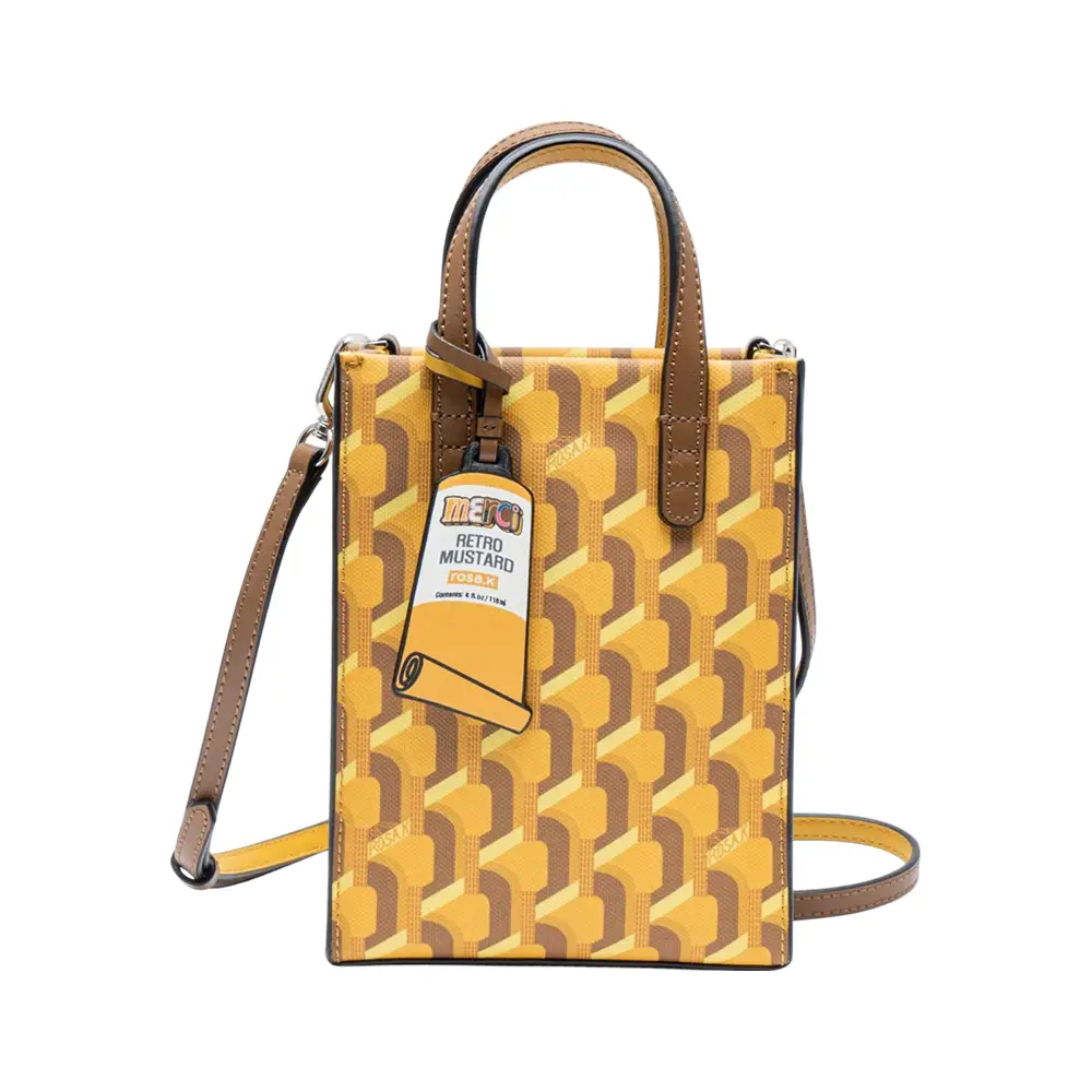 ROSA.K Cabas Monogram XS Tote Bag Yellow Multi – voilà.id