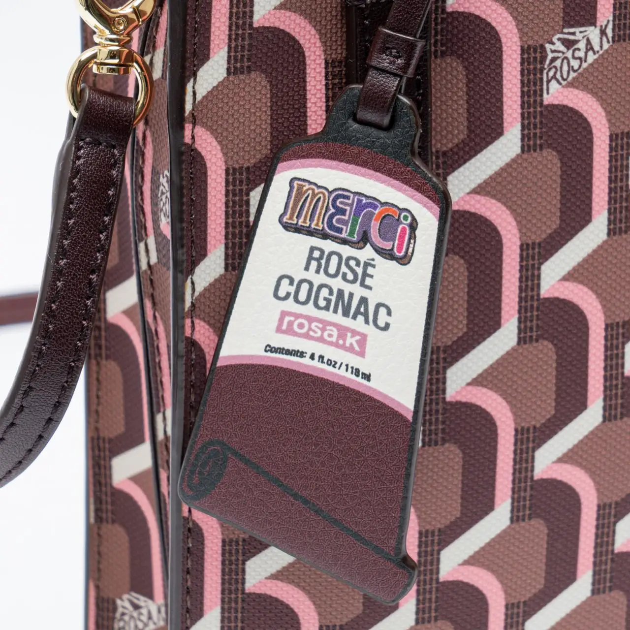 ROSA.K Cabas Monogram XS Tote Bag Rose Cognac – voilà.id