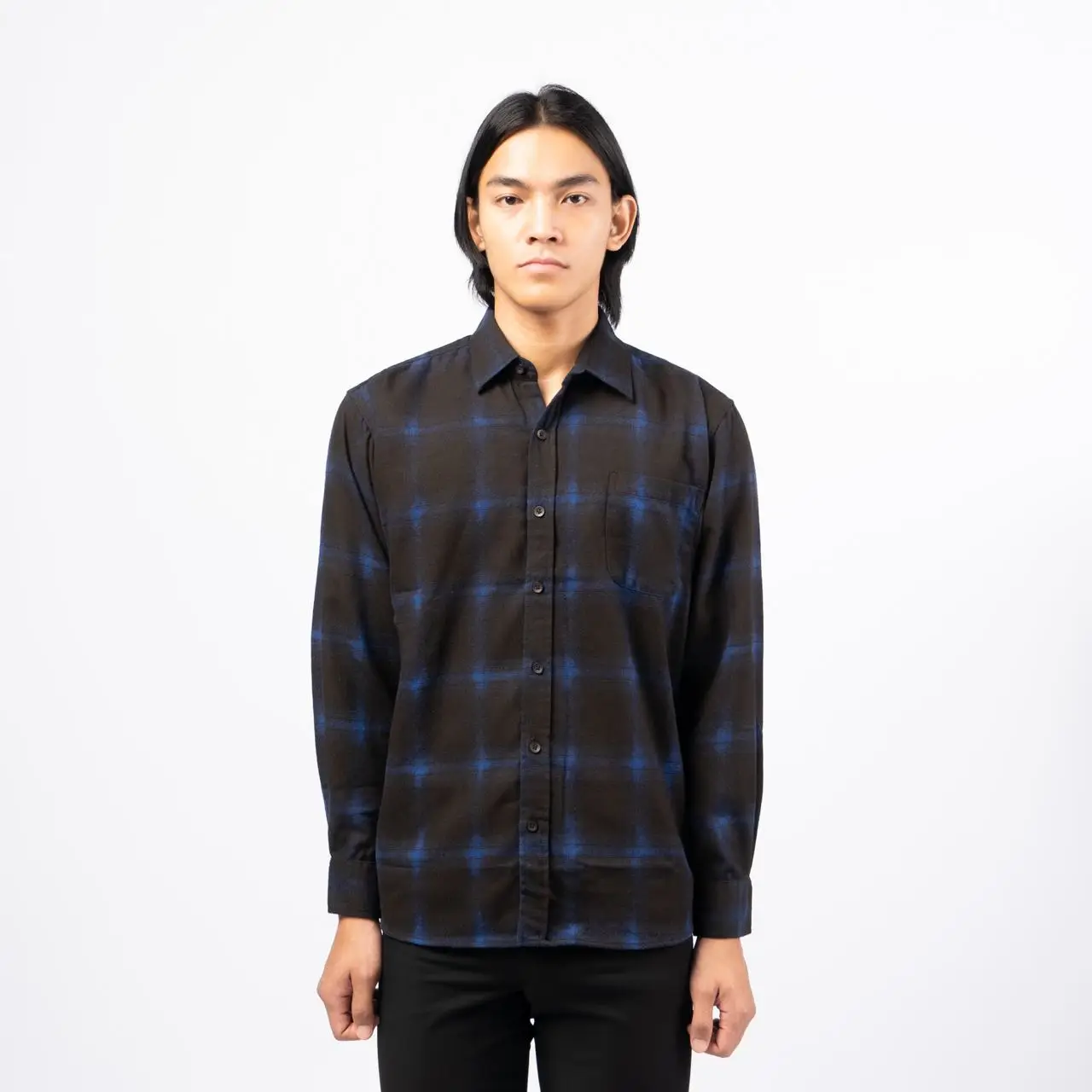 RUCAS Plaid Flannel Shirt Blue Sapphire – voilà.id