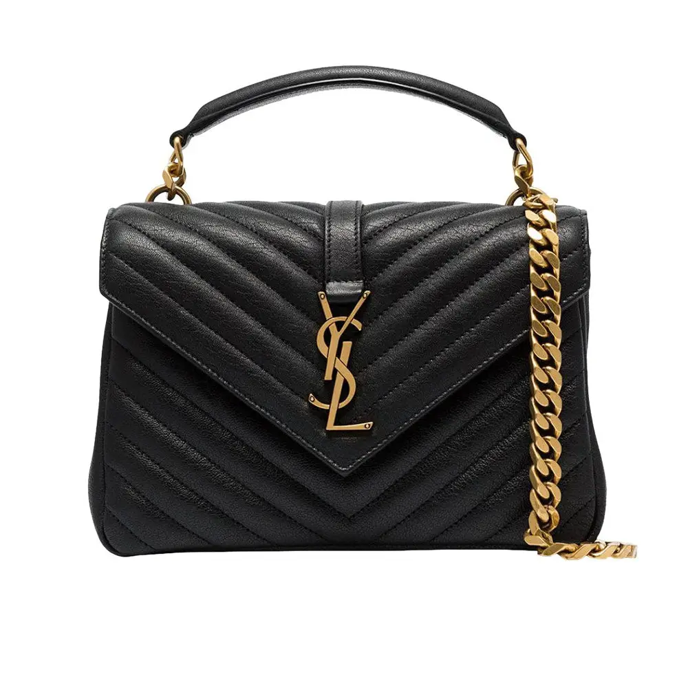 Saint Laurent Le 57 Quilted Lambskin Shoulder Bag Black with