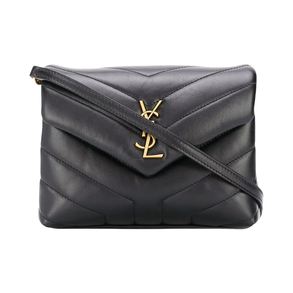 Saint Laurent Loulou Toy Y-Quilted Bag Black Ghw – voilà.id