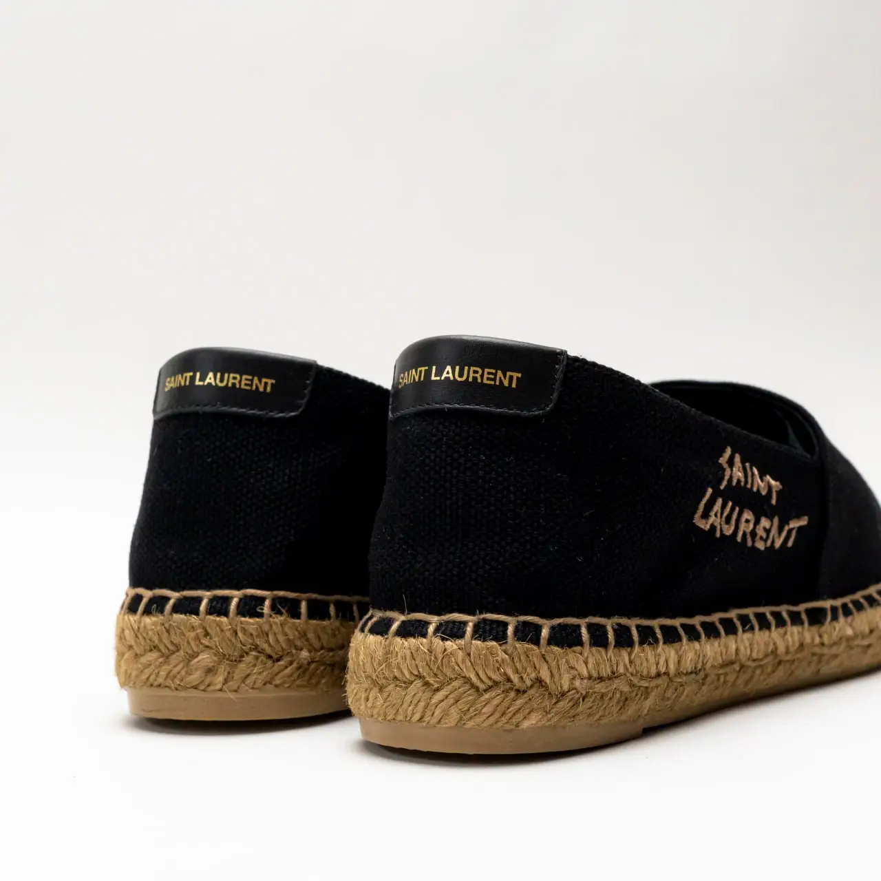 Saint Laurent Espa Embroidered Side Logo Black Woman – voilà.id