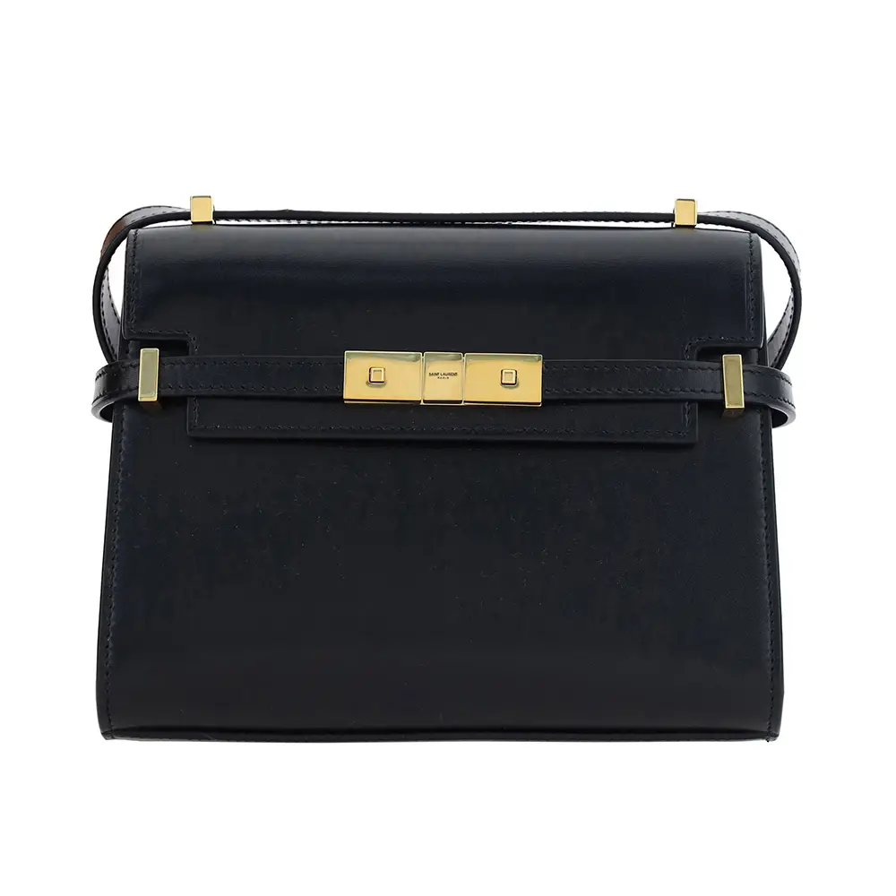 Saint Laurent Manhattan Mini Crossbody Bag in Box SL Leather