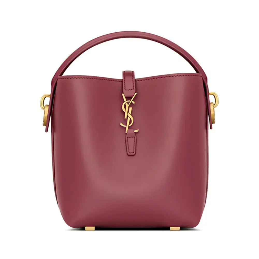 Saint Laurent Le 37 Mini Bucket Bag Shiny Leather Fox – voilà.id